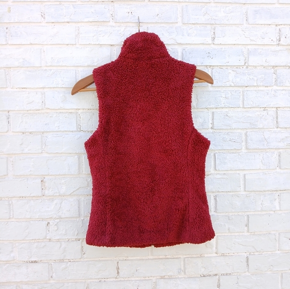 Patagonia Los Gatos Vest Deep Pile Red Burgundy - Picture 4 of 5
